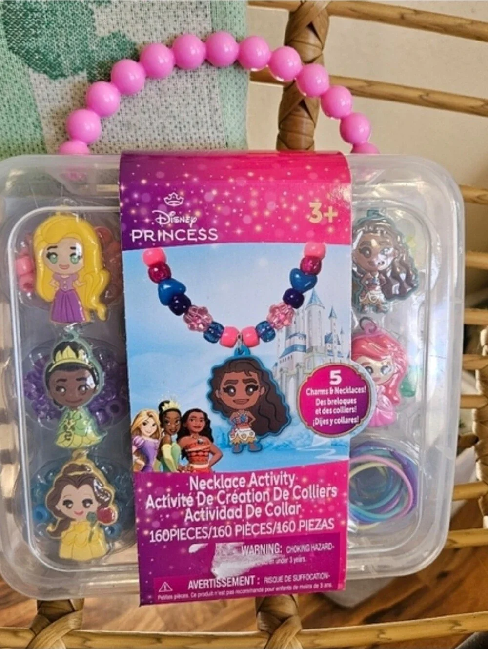 Disney Parks Princess Jewelry Making Kit Ariel Belle Moana Tiana Rapunzel